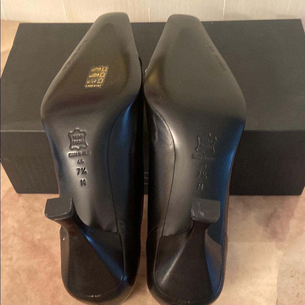 Via Spiga Black Heels Medium Height Classic - Picture 8 of 8